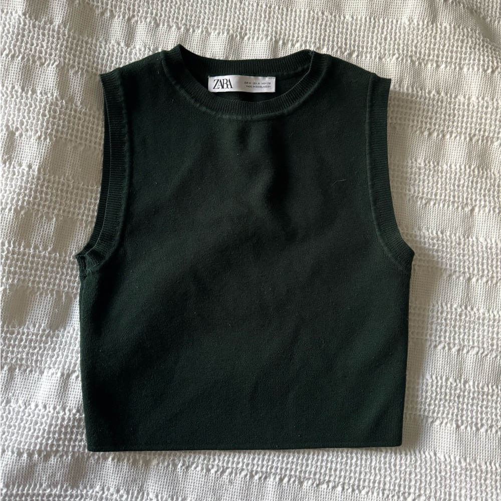 Zara Cropped Knit Top